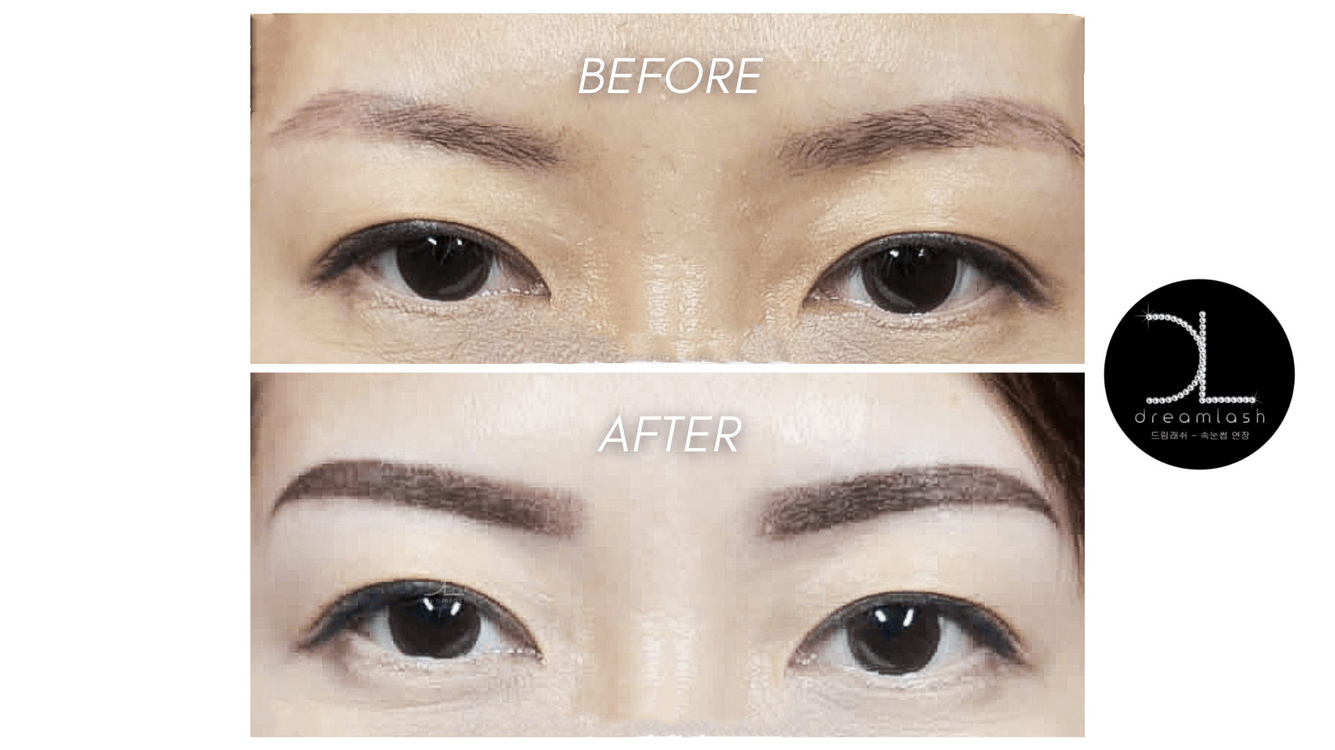 Eyebrow Embroidery Before and After