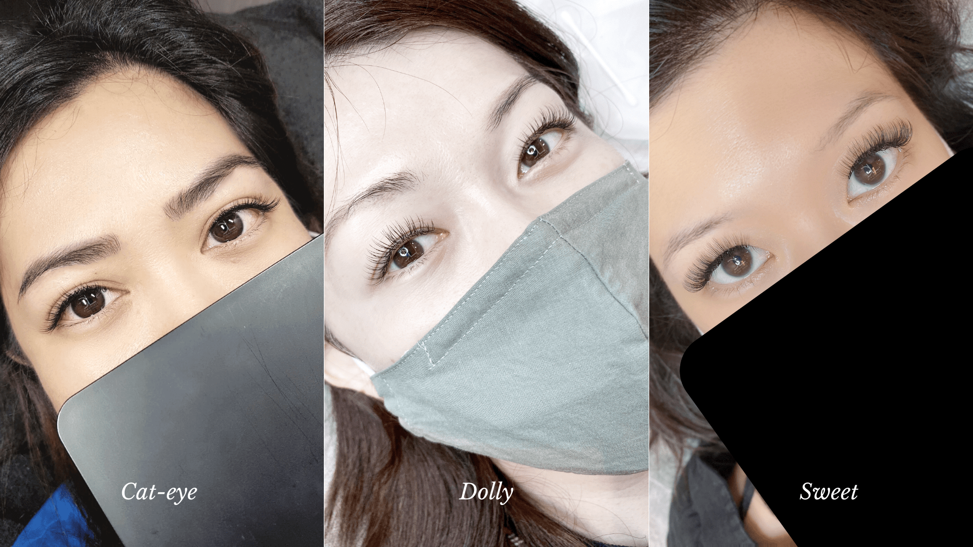 eyelash extensions style fit your eye shapes